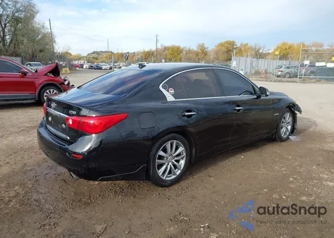 2014 Infiniti Q50 Hybrid Premium from USA, damaged, VIN JN1AV7AR6EM700247